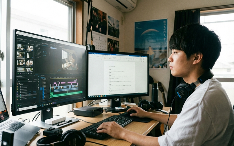 台本作成・動画編集